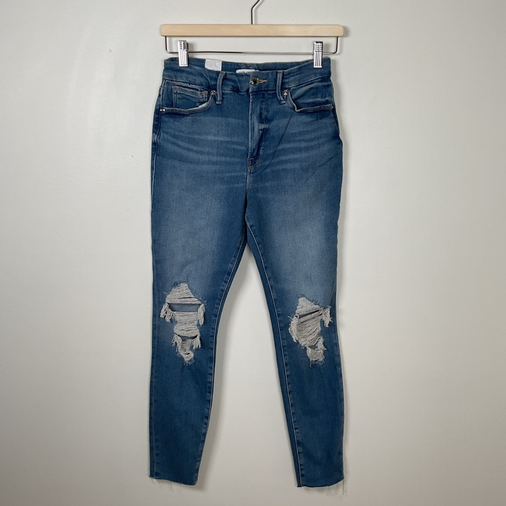 Good American Women's High Rise Jean with Flat Tummy Tech Size 6/28 NWT
